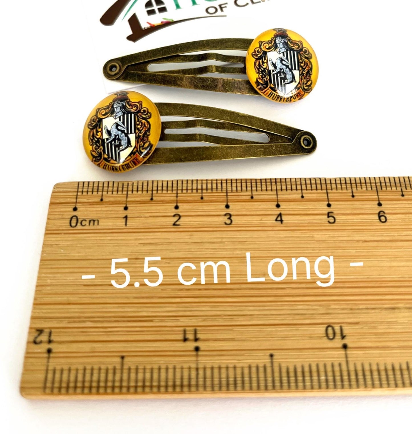 Witchcraft and Wizardry Hair Clips Set, Magic School House Clips, Fantasy Wizard Hair Accessories, Cosplay Costume Gift for Fans