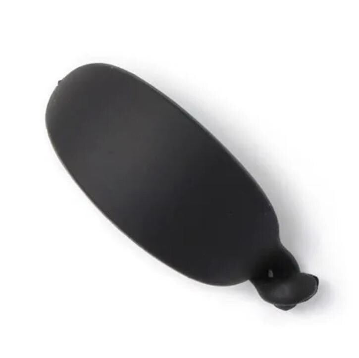 Plain Jane Black Oyster Hair Claw - Strong Minimalist Hair Clip - Recyclable Plastic Hair Accessory - 8 cm Hair Claw - Sustainable hair clip