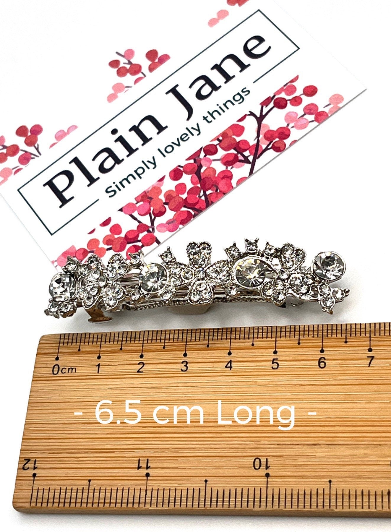 Vintage Diamanté Filigree Hair Clip - Bridgerton Style