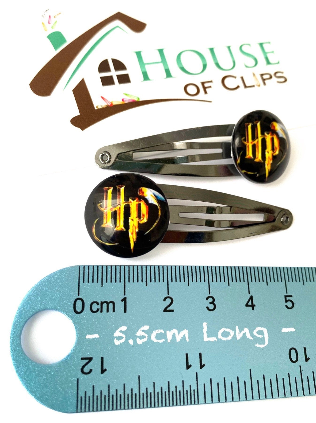 Witch and Wizard Clips x2 - Wizard Hair Clips - Boys and Girls Hair Clips - Harry Potter - Witch Hair Clips - Hermione Granger Gift -