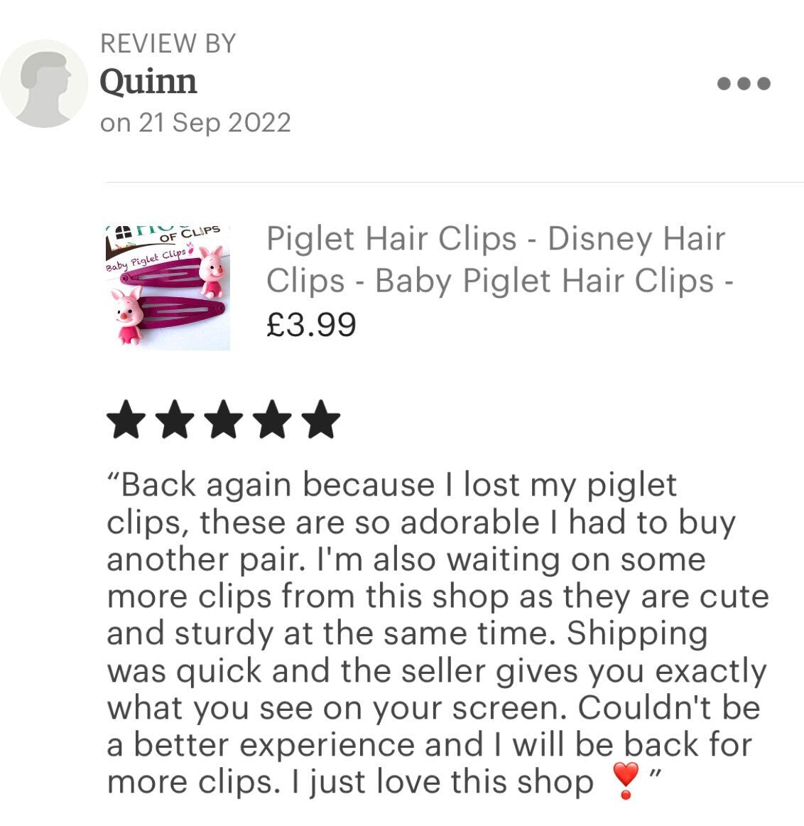 Love Piglet Hair Clips  - Piglet barrettes - Piglet snap clips - Pig hair clips - Pig gifts - Piglet Gift  - Kids Hair Clips