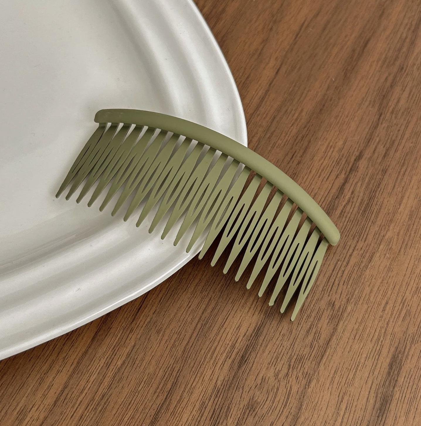 The Only Side Comb You’ll Ever Need | Strong Hold Acrylic Hair Comb | Everyday Styling Essential | Sage, Plum, Blueberry & Coffee