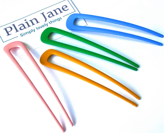 The Plain Jane Chignon - Ladies Hair Clips - Chignon Stick - You Choose Hair Clips - Large Hair Chignon - Minimalist Hair Clip - Bun Stick