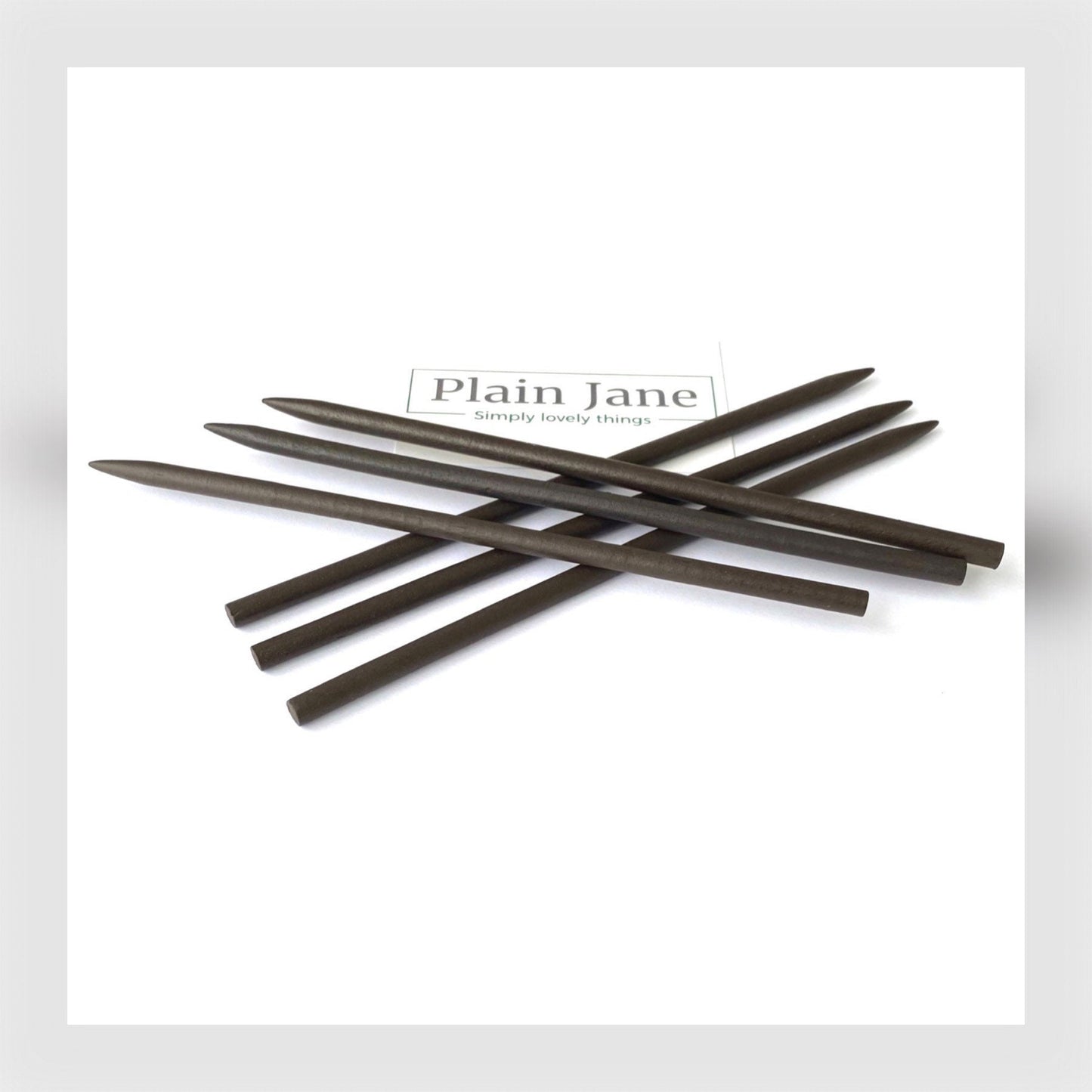 The Warrior Hair Stick by Plain Jane - Natural Wooden Hair Stick - Wooden Bun Stick - Wooden Hair Stick Black -