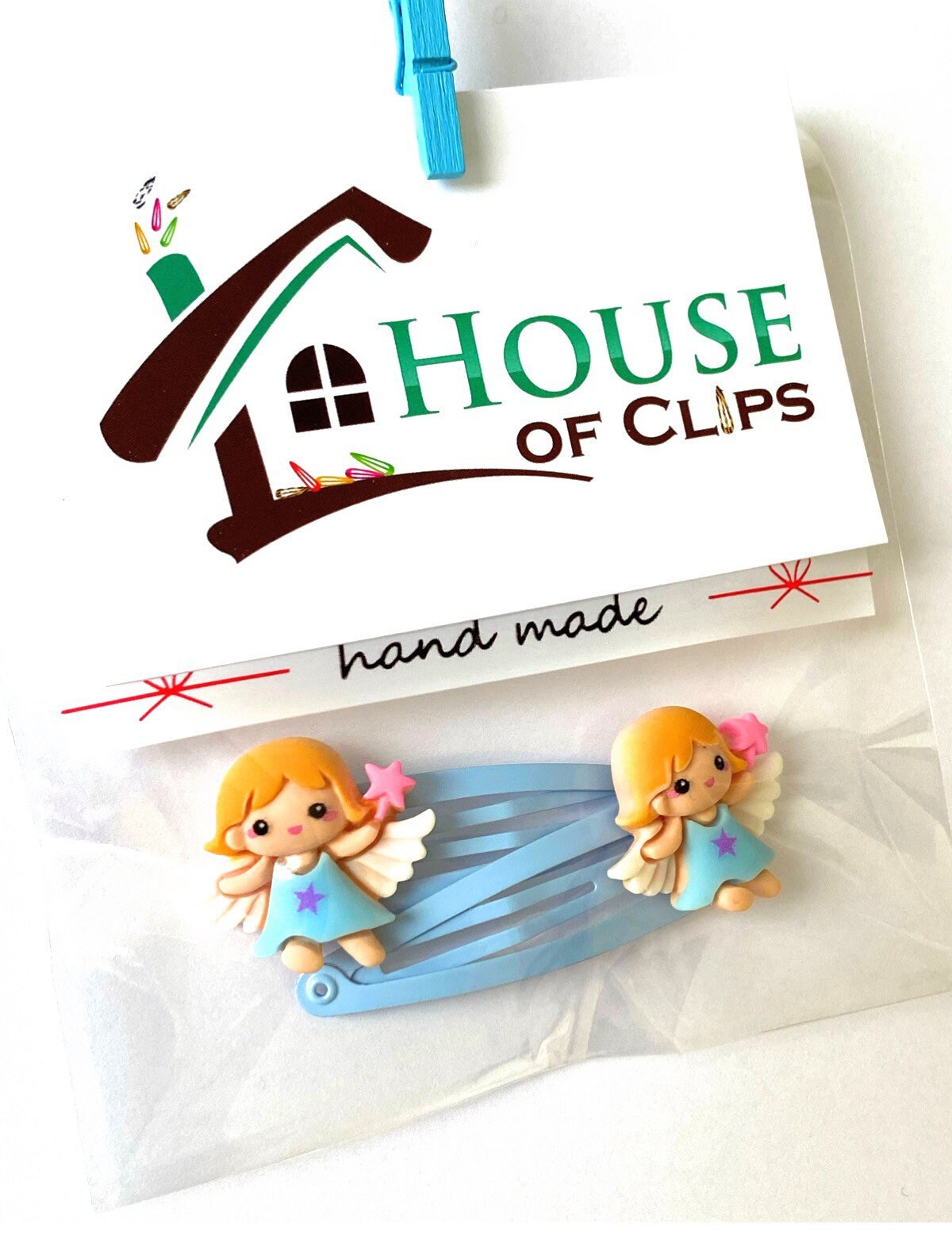Tooth Fairy Hair Clips: Fairy Barrettes with Tiny Scroll Gift