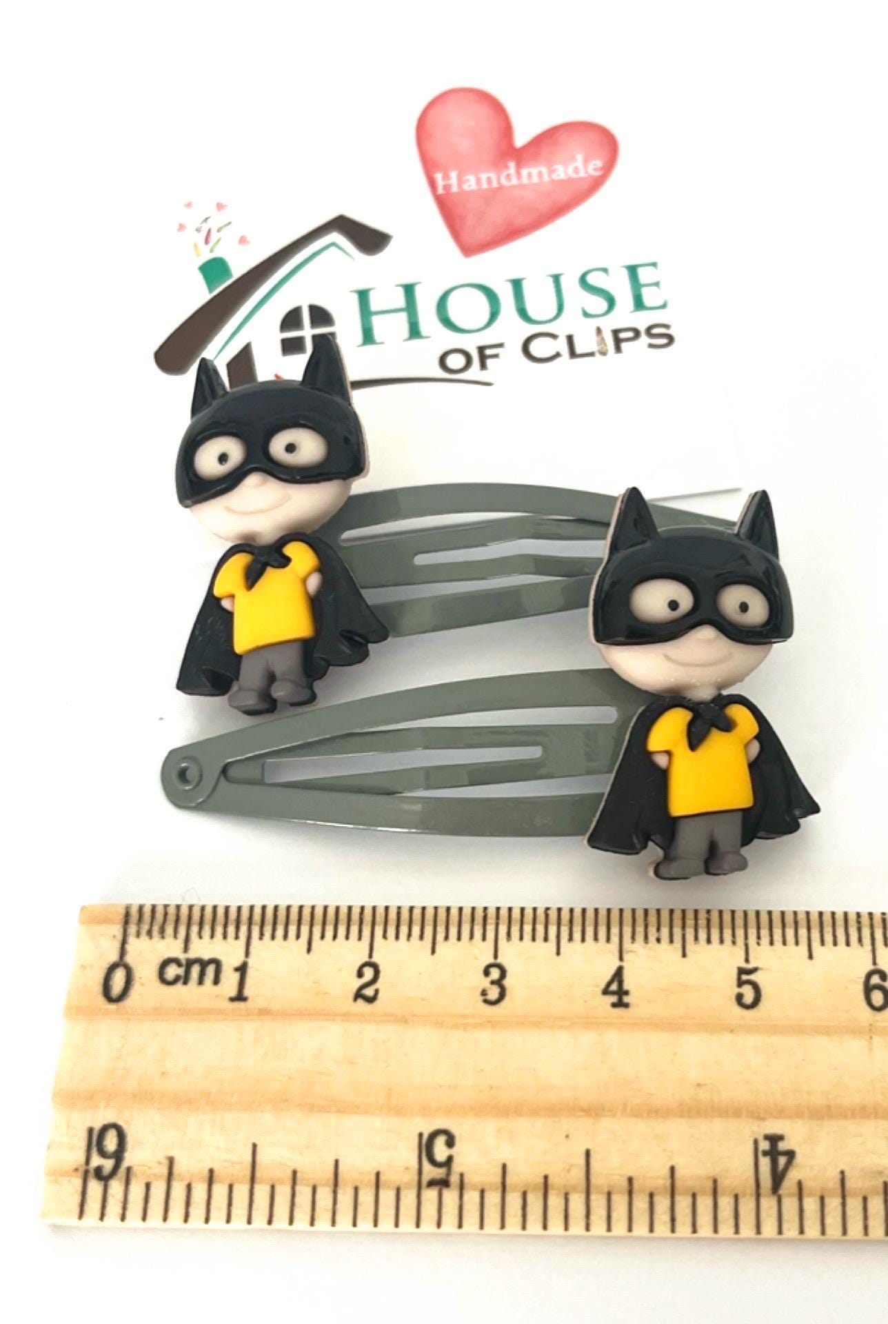 If You Can’t Be You, Be A Superhero x2 Clips, Boys Snap Clips, Boys Hair Clips, Marvel Superhero Barrettes, Perfect for boys with long hair