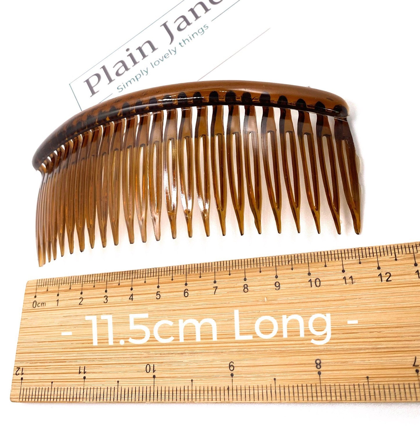 The Odyssey Tortoiseshell Hair Comb by Plain Jane x2 - Tortoiseshell Large Hair Comb - Vintage Style Large Hair Comb - Giant Hair Comb