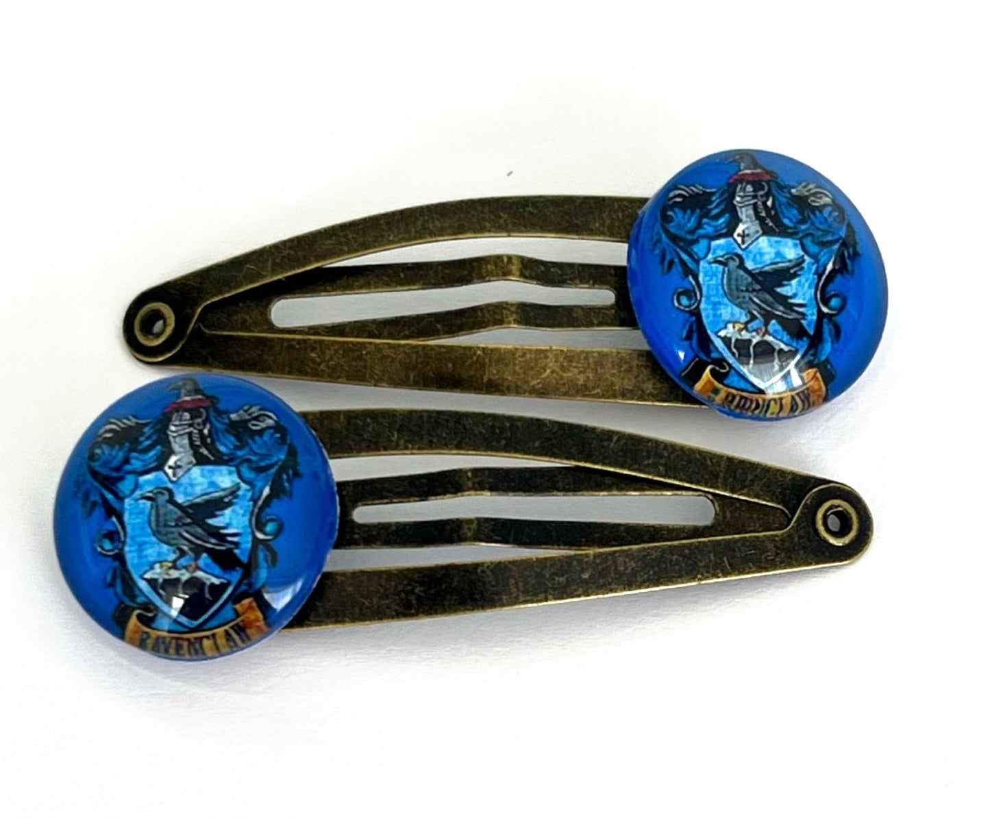 Witchcraft and Wizardry Hair Clips Set, Magic School House Clips, Fantasy Wizard Hair Accessories, Cosplay Costume Gift for Fans
