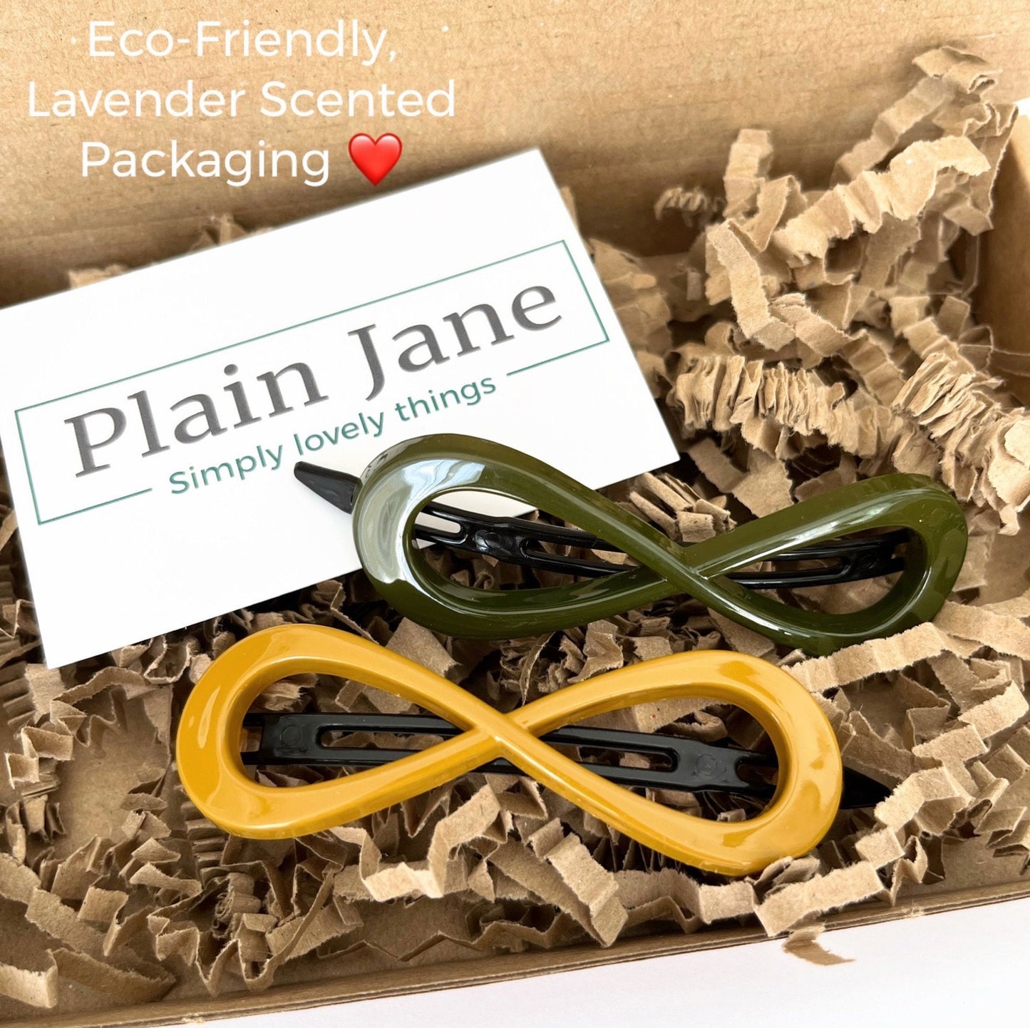 Plain Jane Acrylic Hair Clip: Feather Light Twist Slide
